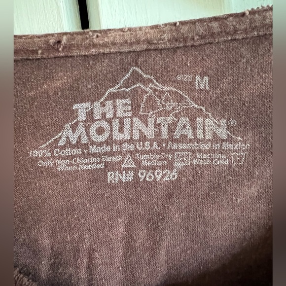 OWL 🦉 Short Sleeve Shirt : Dark Brown TieDye Look on Back - Picture 3 of 6